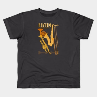 Brass Musical Instruments Rhythm type Kids T-Shirt